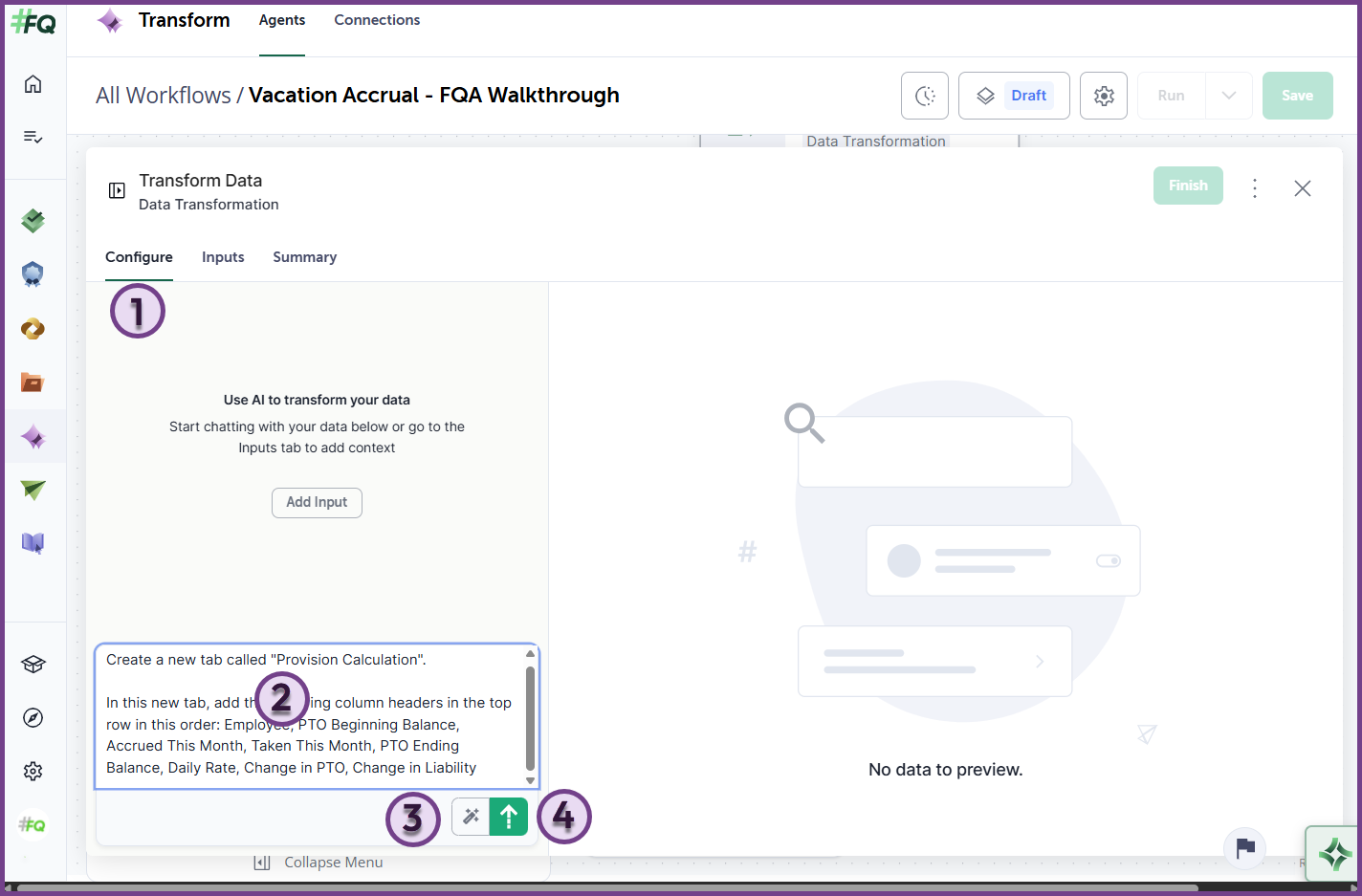AI Assistant Prompt Screen